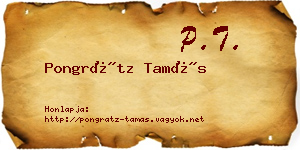 Pongrátz Tamás névjegykártya